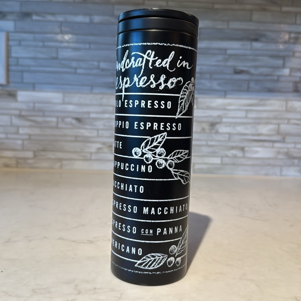 Starbucks 16oz Stainless Chalkboard Tumbler